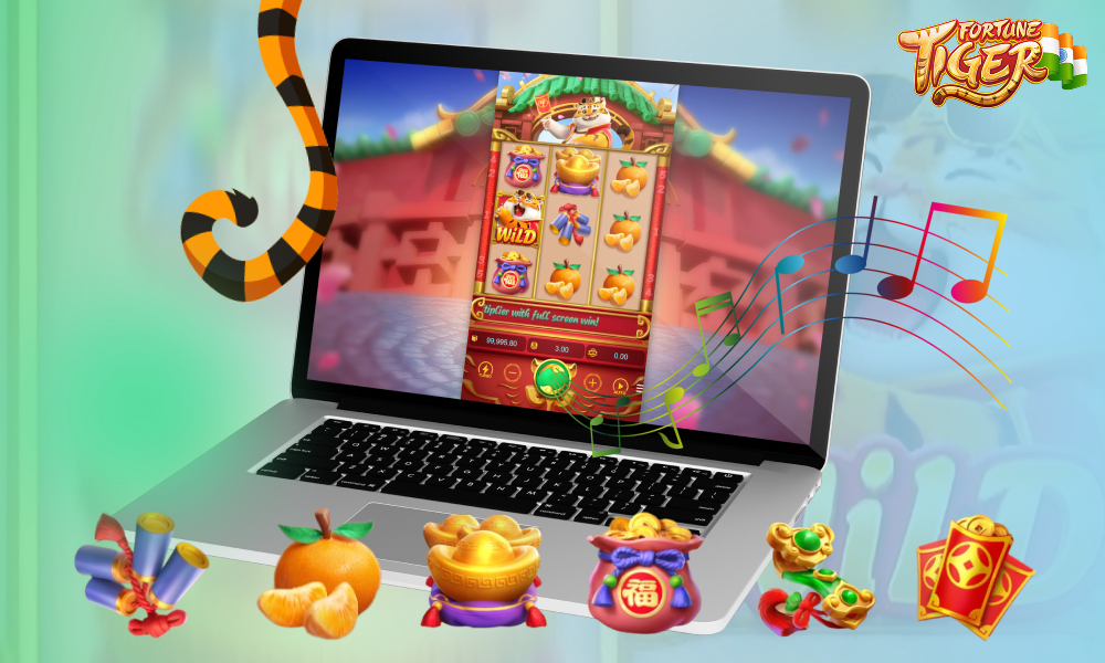 PG Fortune Tiger uses traditional lucky colors, rich reds and golds, representing wealth